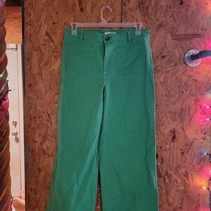 LOFT Green Flare & Wide Leg Jeans